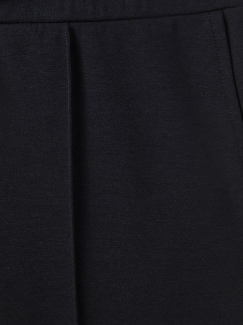 Reiss Navy Blue Premier Drawstring Jersey Joggers