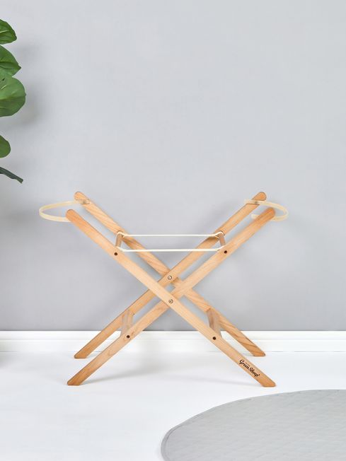 Self Assembly Wooden Folding Moses Basket Stand