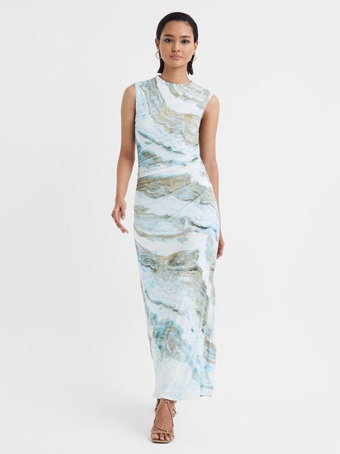 Anna Quan Printed Jersey Maxi Dress