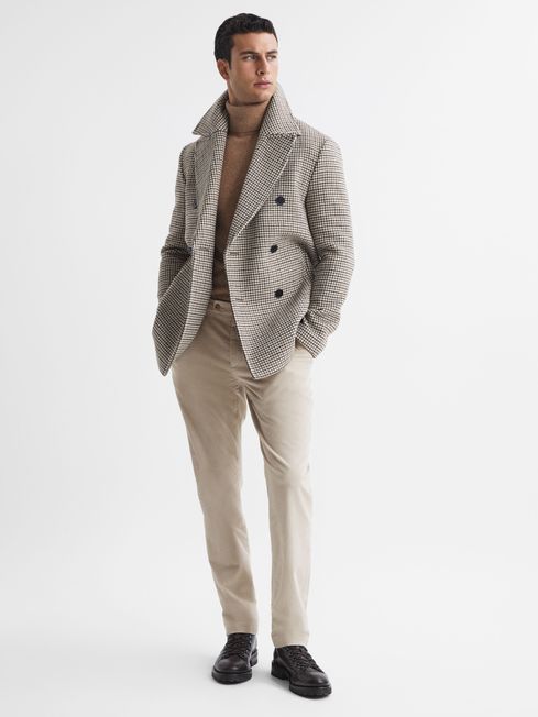Reiss Strike Slim Fit Brushed Cotton Trousers | REISS USA