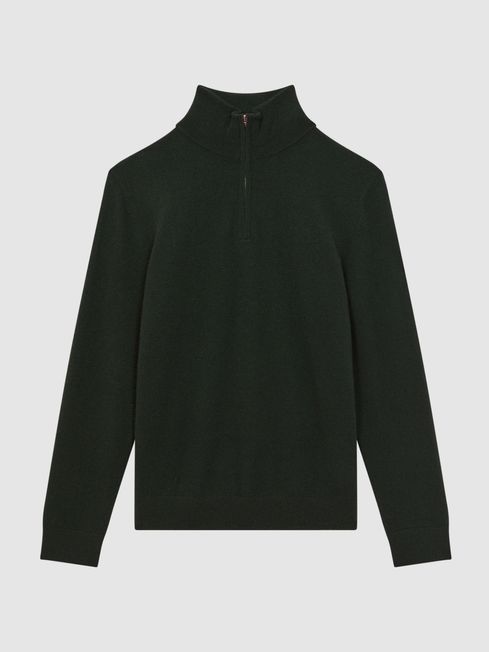 Half zip funnel neck jumper mens shop