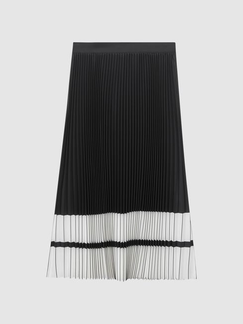 White pleated skirt reiss hotsell