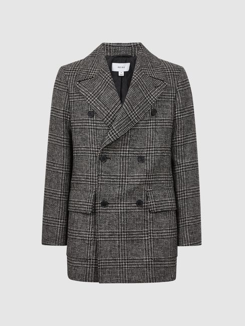 Reiss bentley check hotsell coat