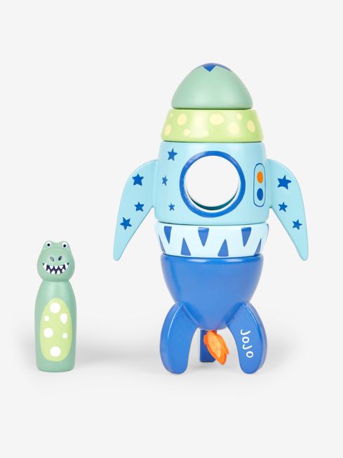 Magnetic rocket toy top