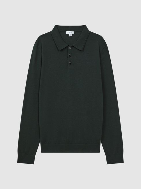 Reiss Trafford Merino Wool Polo Shirt | REISS USA