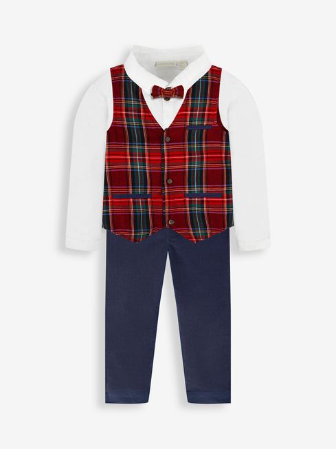 Boys navy waistcoat cheap and trousers