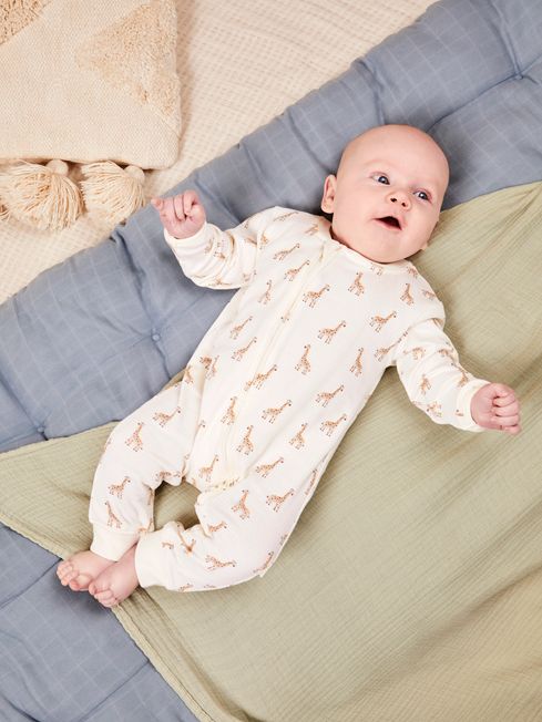 Footless zip shop sleepsuit