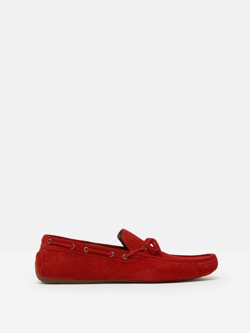 Red hotsell suede shoes
