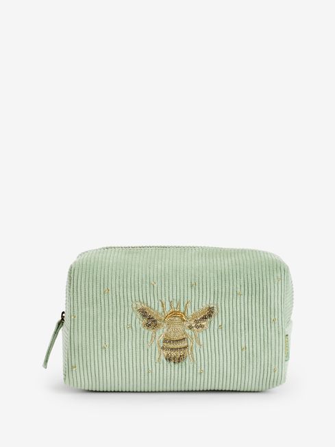 Bee Green Cord Make Up Bag