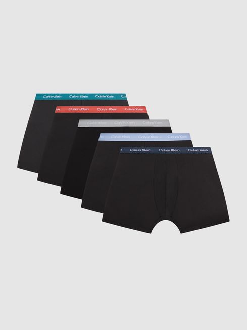 Calvin Klein Black Multi Underwear Boxer Briefs 5 Pack