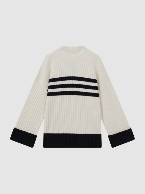 Cream ribbed jumper 2025