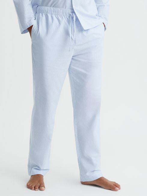 Reiss Tamworth Striped Cotton Drawstring Pyjama Bottoms REISS USA