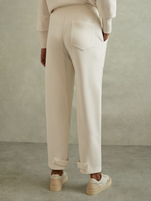 Cream drawstring joggers outlet