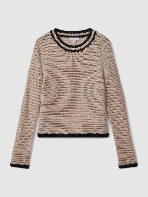 Linen blend jumper sale