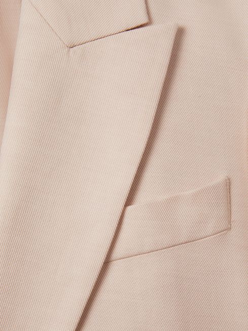 Reiss Pink Farrah Single Breasted Suit Blazer with TENCEL™ Fibers