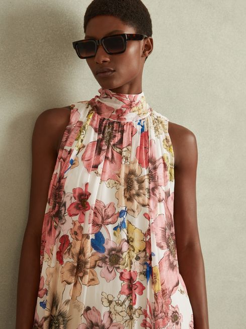 Reiss pleated dress discount