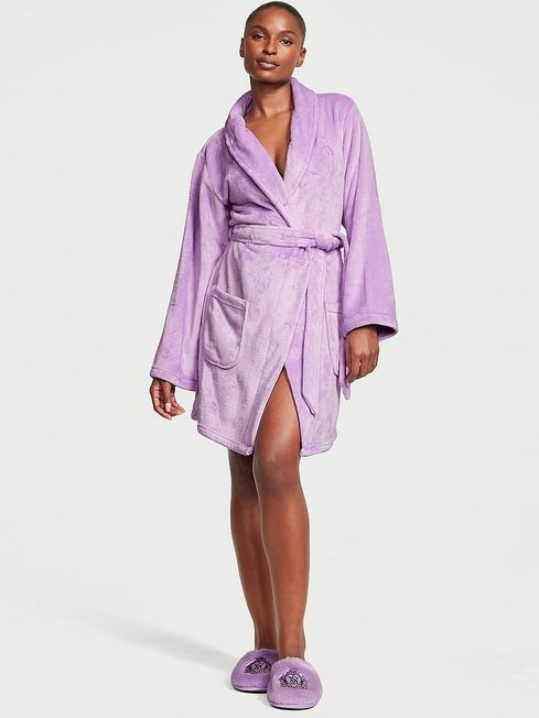 Victoria's Secret Unicorn Purple Cosy Short Dressing Gown