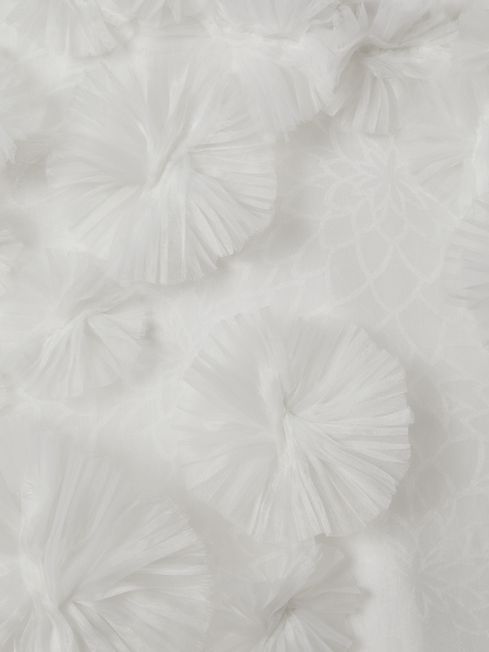 Rachel Gilbert Silk Organza Mini Dress in Ivory