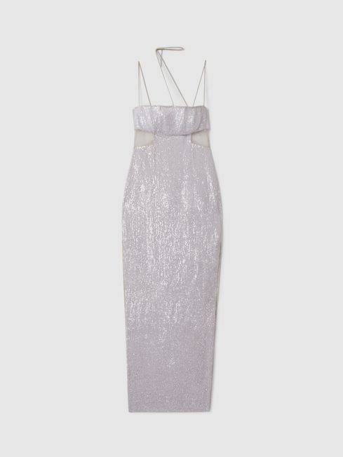 Rachel Gilbert Sequin Cut Out Maxi Dress REISS Rest of Europe