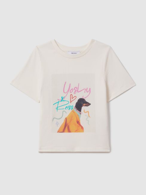 Reiss Multi Yoshy Teen Cotton Print T-Shirt