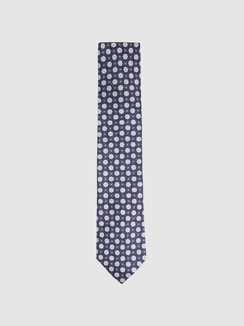 Reiss Basilica Silk Floral Print Tie REISS Rest of Europe