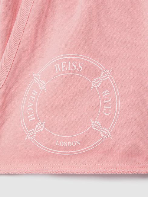 Reiss Pink Leah Junior Crew Neck T-Shirt and Shorts Set