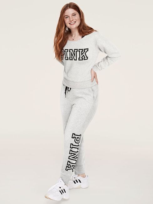 Pink joggers victoria's secret clearance