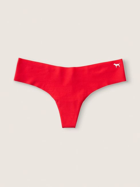 Victoria's Secret PINK Red Pepper Red Thong Smooth No Show Knickers