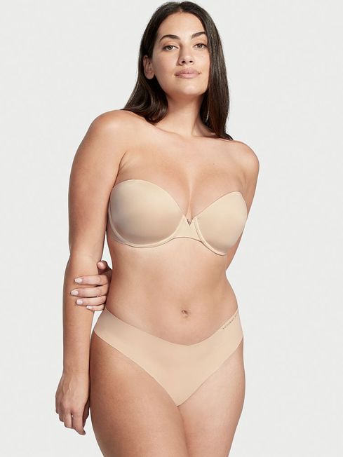 Victoria's Secret Champagne Nude Smooth Lightly Lined Multiway Strapless Bra