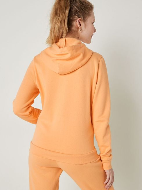 Light Orange Zip Up Lounge Hoodie