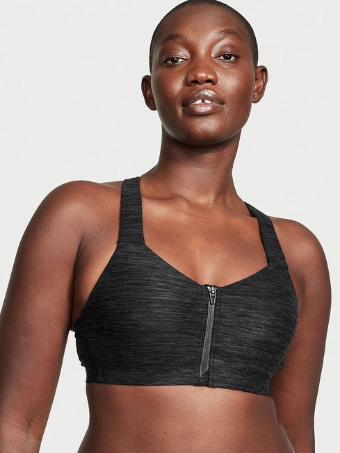 Victoria's Secret Onyx Grey Smooth Front Fastening Wired High Impact Sports Bra