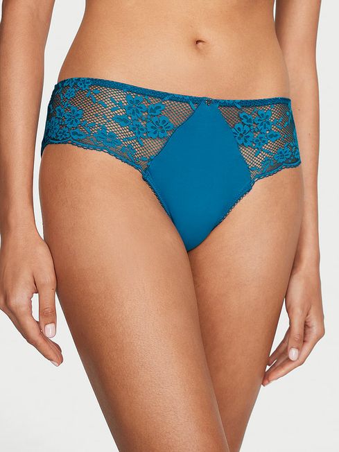 Victoria's Secret Blue Sapphire Lace Hipster Knickers