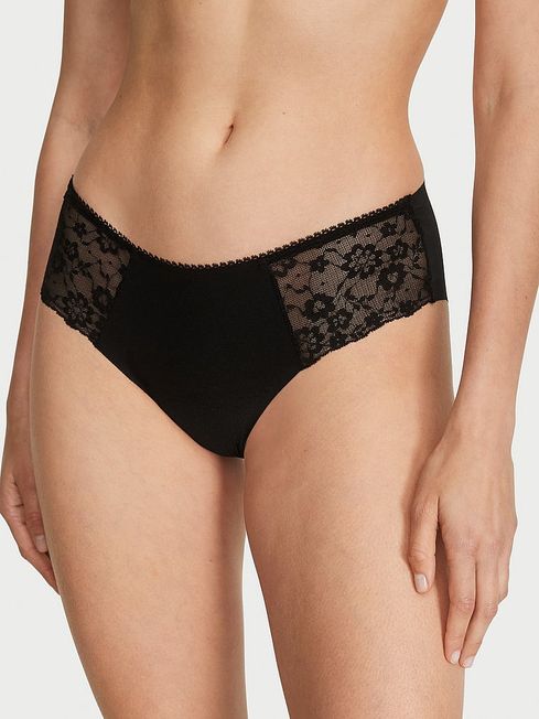 Victoria's Secret Black Posey Lace Hipster No-Show Knickers