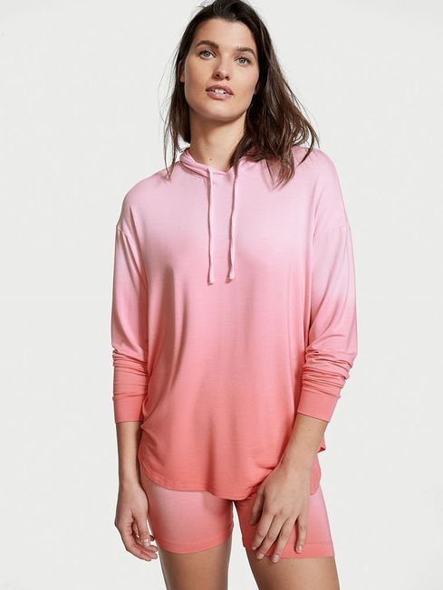 Victoria's Secret Babydoll Pink Modal Hoodie Short Pyjamas