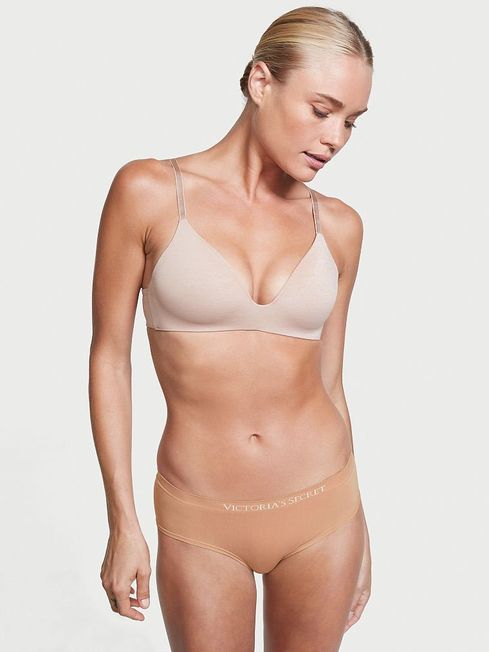 Victoria's Secret Almost Nude Hipster Seamless Logo Knickers