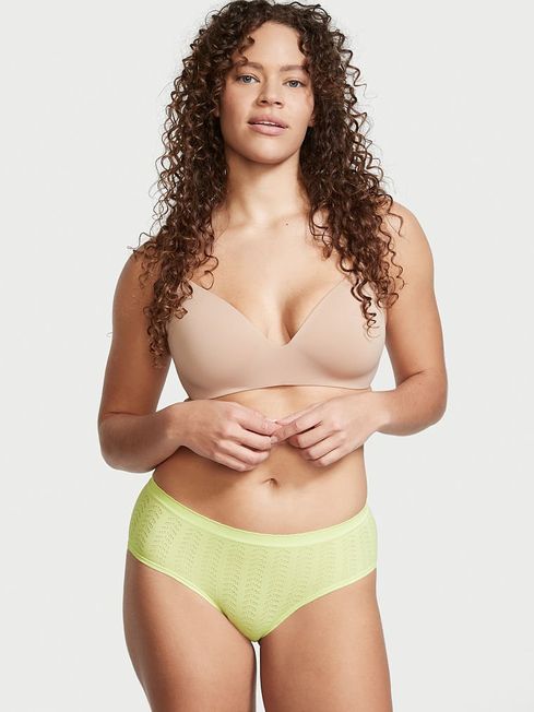 Victoria's Secret Iced Olive Green Seamless Hipster Knickers