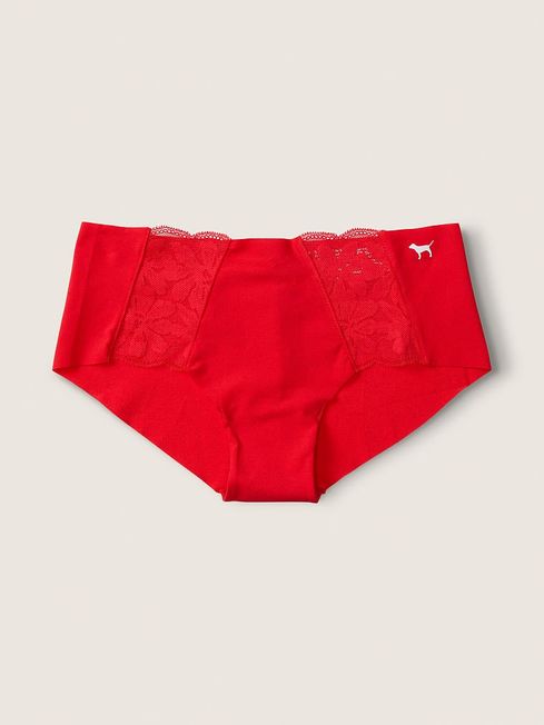 Victoria's Secret PINK Pepper Red Hipster Lace Detail No Show Knickers