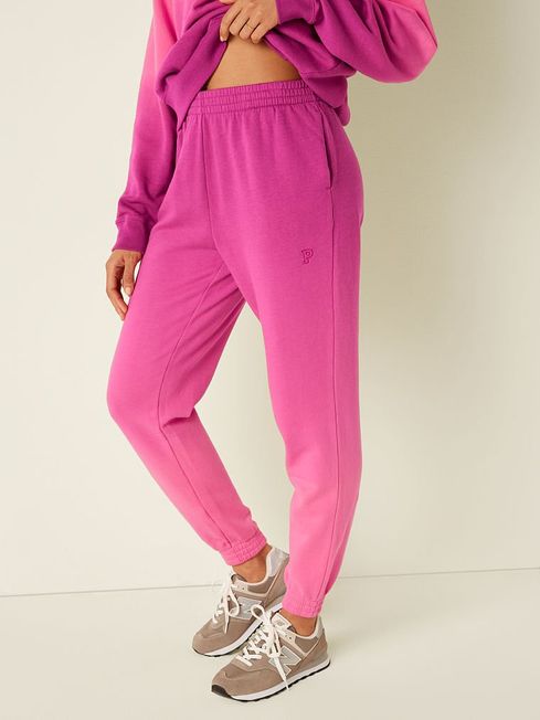 Capri Pink Dip Dye High Waist Campus Jogger Victoria s Secret Ireland