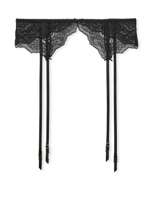 Victoria's Secret Black Lace Suspenders