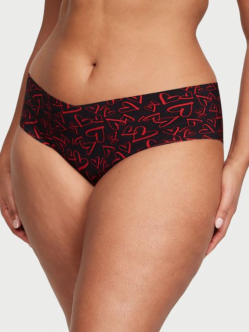 Victoria's Secret Black Outline Heart Smooth Hipster Knickers