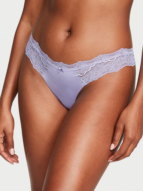Victoria's Secret Star Lilac Purple Smooth Thong Knickers