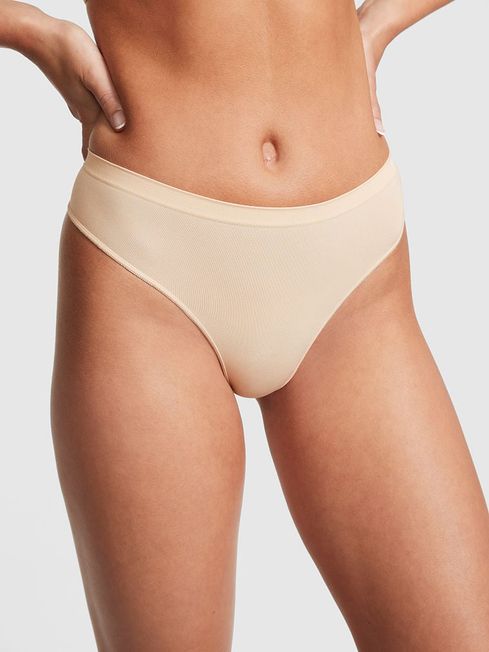 Victoria's Secret PINK Nude Seamless Thong Knickers