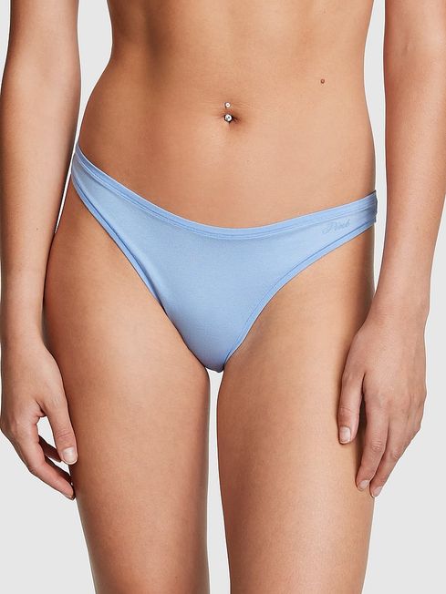 Victoria's Secret PINK Harbor Blue Thong Knickers