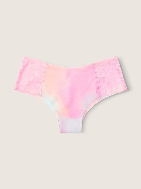 Victoria's Secret PINK Tie Dye Daisy Pink No Show Cheeky Knickers