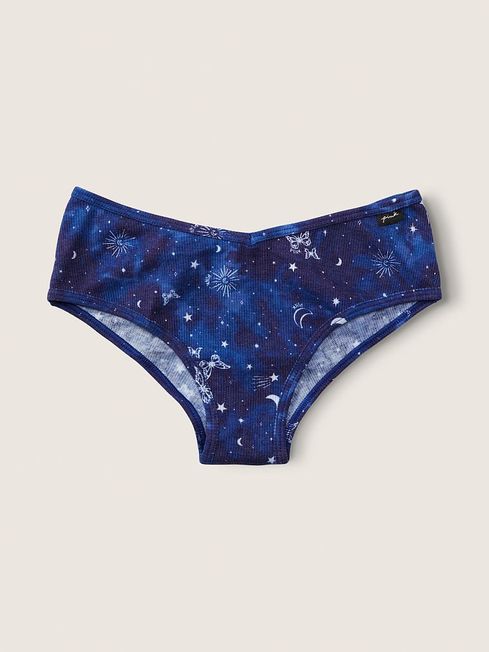 Victoria's Secret PINK Beaming Blue Constellation Print Cotton Cheekster Knickers