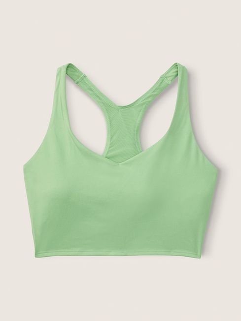 Victoria's Secret PINK Soft Jade Green Seamless Lightly Lined Low Impact Sports Bra