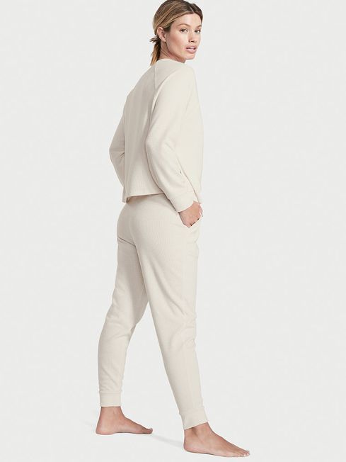 Cream Waffle Lounge Jogger Set