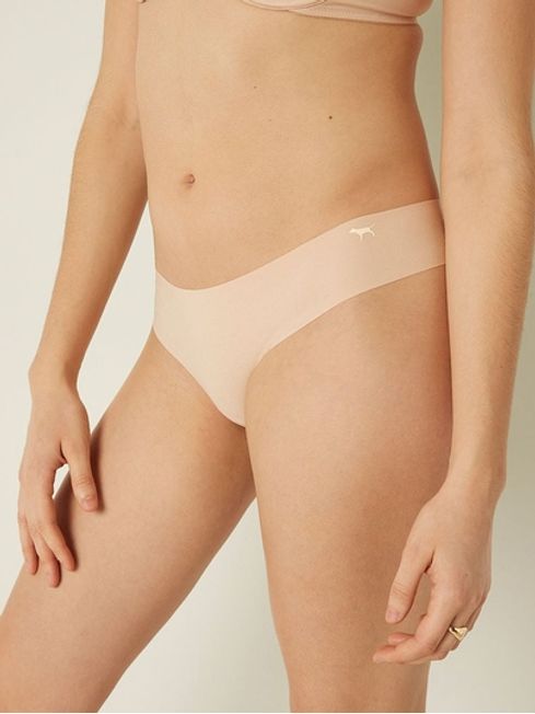 Victoria's Secret PINK Beige Nude Thong Smooth No Show Knickers