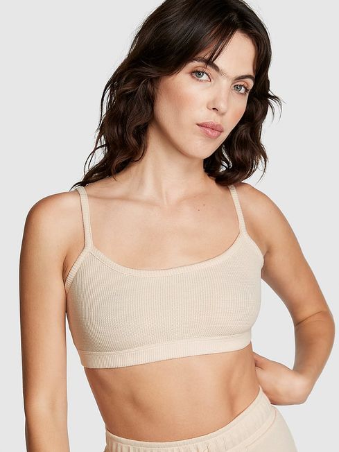 Victoria's Secret PINK Marzipan Nude Waffle Bralette