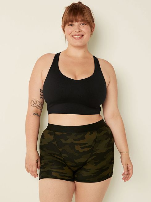 Black Smooth Lightly Lined Low Impact Sport Crop Top Victoria s Secret Ireland